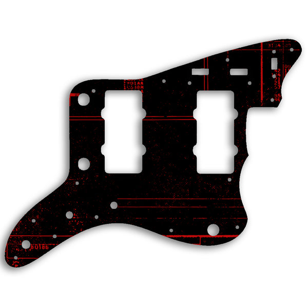 Fender Jazzmaster Made In Japan Reissue Custom Pickguard Scratchplate ABSTRACT Design