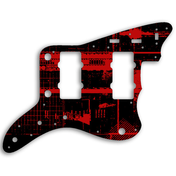 Fender Jazzmaster Made In Japan Reissue Custom Pickguard Scratchplate ABSTRACT Design