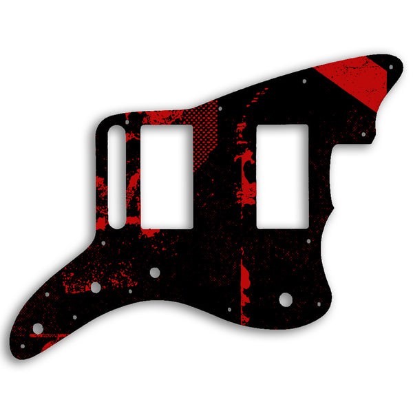 Fender Jazzmaster Special Edition Blacktop HH Custom Pickguard Scratchplate ABSTRACT Design