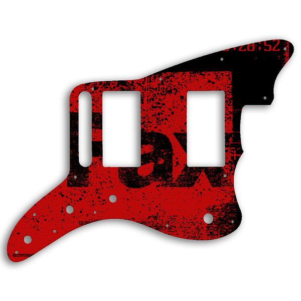 Fender Jazzmaster Special Edition Blacktop HH Custom Pickguard Scratchplate ABSTRACT Design