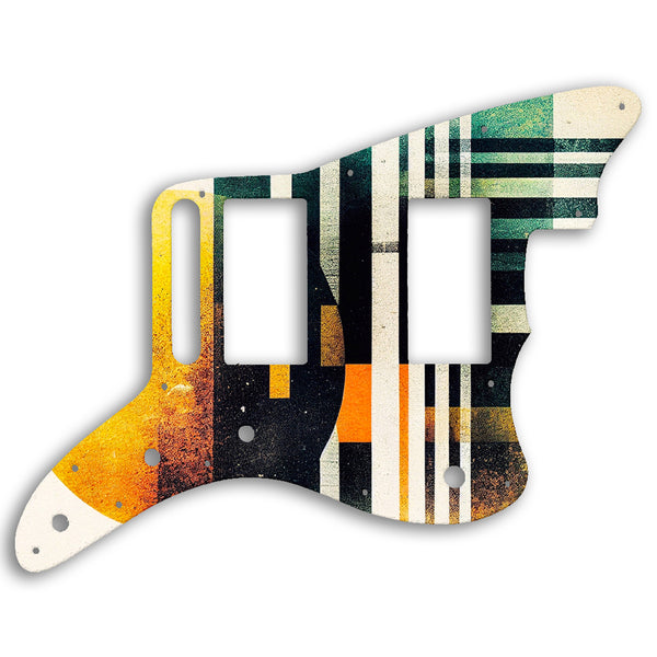 Fender Jazzmaster Special Edition Blacktop HH Custom Pickguard Scratchplate ABSTRACT Design