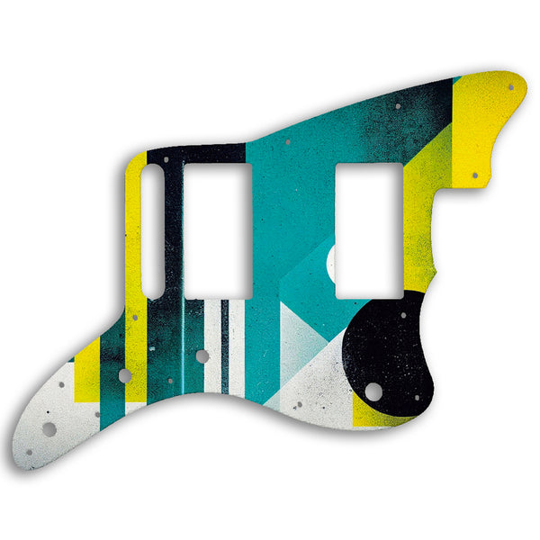 Fender Jazzmaster Special Edition Blacktop HH Custom Pickguard Scratchplate ABSTRACT Design