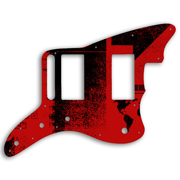 Fender Jazzmaster Special Edition Blacktop HH Custom Pickguard Scratchplate ABSTRACT Design