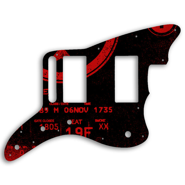 Fender Jazzmaster Special Edition Blacktop HH Custom Pickguard Scratchplate ABSTRACT Design