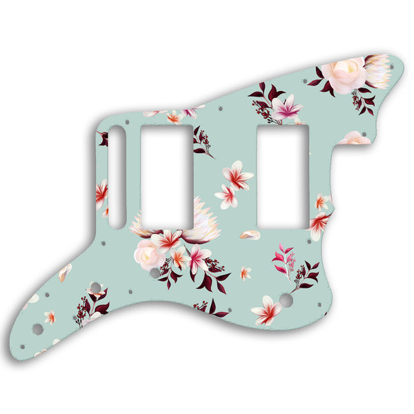 Fender Jazzmaster Special Edition Blacktop HH Custom Pickguard Scratchplate FLOWERS Design