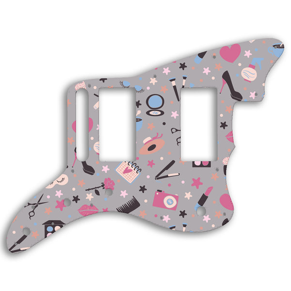 Fender Jazzmaster Special Edition Blacktop HH Custom Pickguard Scratchplate GIRLY Design