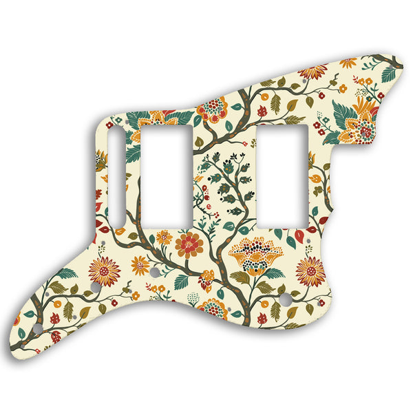 Fender Jazzmaster Special Edition Blacktop HH Custom Pickguard Scratchplate INDIAN_FLORAL Design