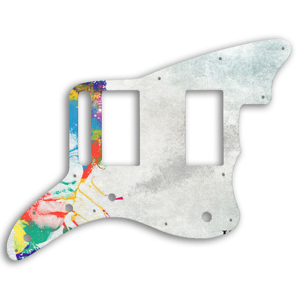 Fender Jazzmaster Special Edition Blacktop HH Custom Pickguard Scratchplate Jimi Design