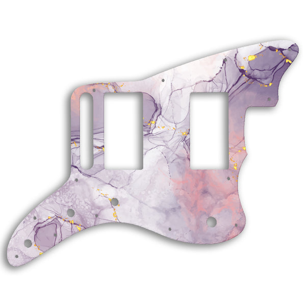 Fender Jazzmaster Special Edition Blacktop HH Custom Pickguard Scratchplate Marble Design