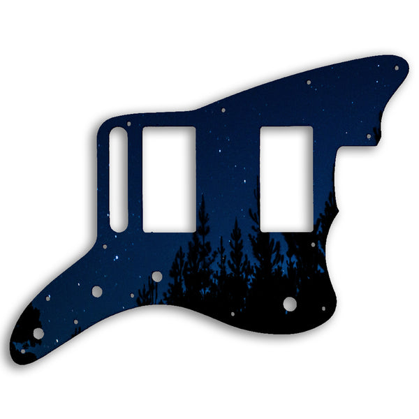 Fender Jazzmaster Special Edition Blacktop HH Custom Pickguard Scratchplate NIGHT Design