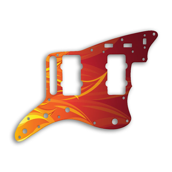 Fender Jazzmaster Special Custom Pickguard Scratchplate Fire Design