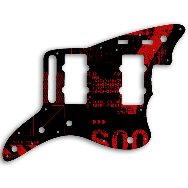 Fender Jazzmaster Troy Van Leeuwen Custom Pickguard Scratchplate ABSTRACT Design