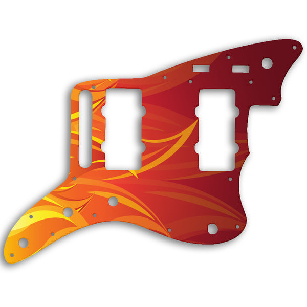 Fender Jazzmaster Troy Van Leeuwen Custom Pickguard Scratchplate Fire Design