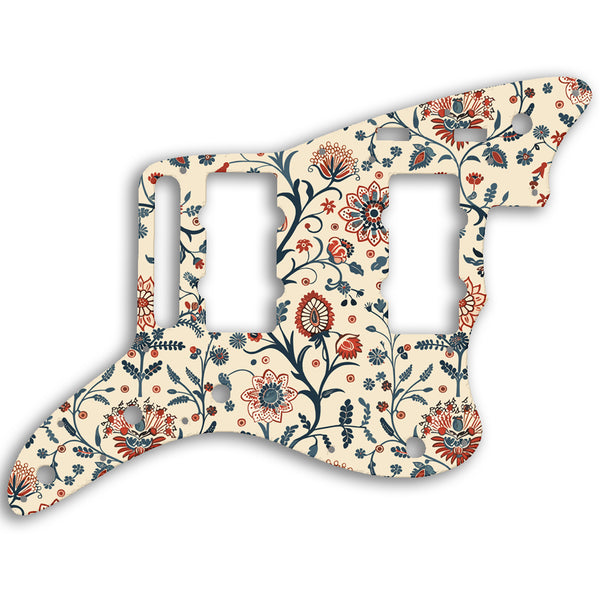 Fender Jazzmaster Troy Van Leeuwen Custom Pickguard Scratchplate INDIAN_FLORAL Design