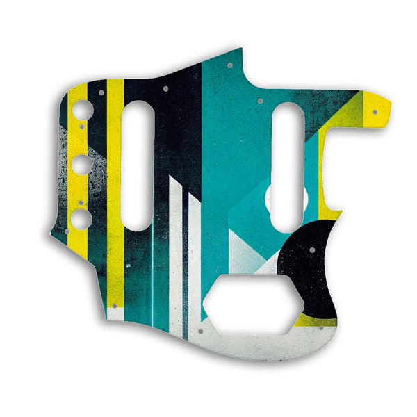 Fender Johnny Marr Jaguar Custom Pickguard Scratchplate ABSTRACT Design