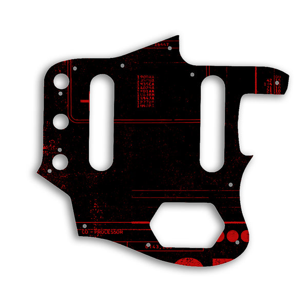 Fender Johnny Marr Jaguar Custom Pickguard Scratchplate ABSTRACT Design