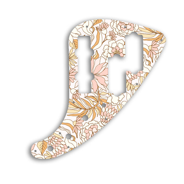 Fender JP-90 Jazz Bass Custom Pickguard Scratchplate FLOWERS Design