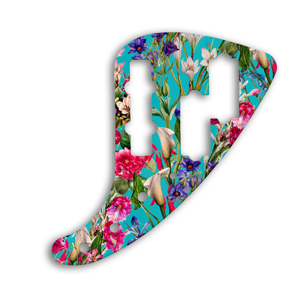 Fender JP-90 Jazz Bass Custom Pickguard Scratchplate FLOWERS Design