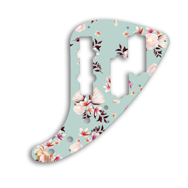 Fender JP-90 Jazz Bass Custom Pickguard Scratchplate FLOWERS Design