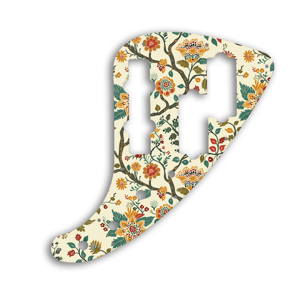 Fender JP-90 Jazz Bass Custom Pickguard Scratchplate INDIAN_FLORAL Design