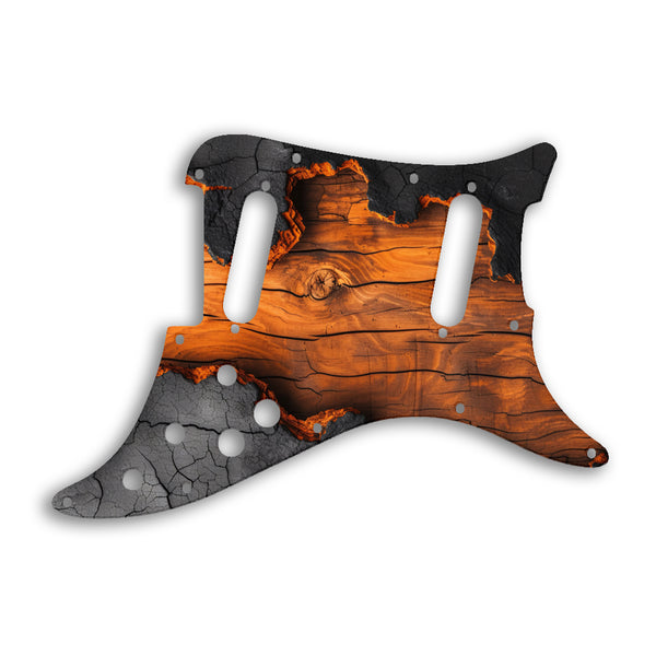 Fender Lead II Custom Pickguard Scratchplate Wood Design