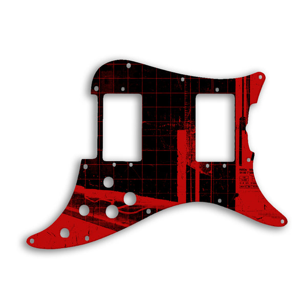 Fender Lead III Custom Pickguard Scratchplate ABSTRACT Design