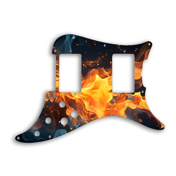 Fender Lead III Custom Pickguard Scratchplate Fire Design