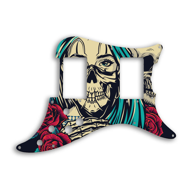 Fender Lead III Custom Pickguard Scratchplate Skull Design