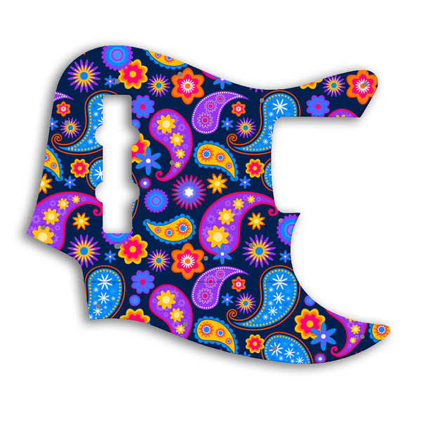 Fender Made In Japan Jazz Bass Custom Pickguard Scratchplate Paisley Design