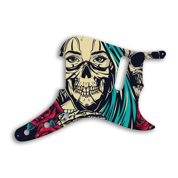 Fender Musicmaster 1957 - 1975 Custom Pickguard Scratchplate Skull Design