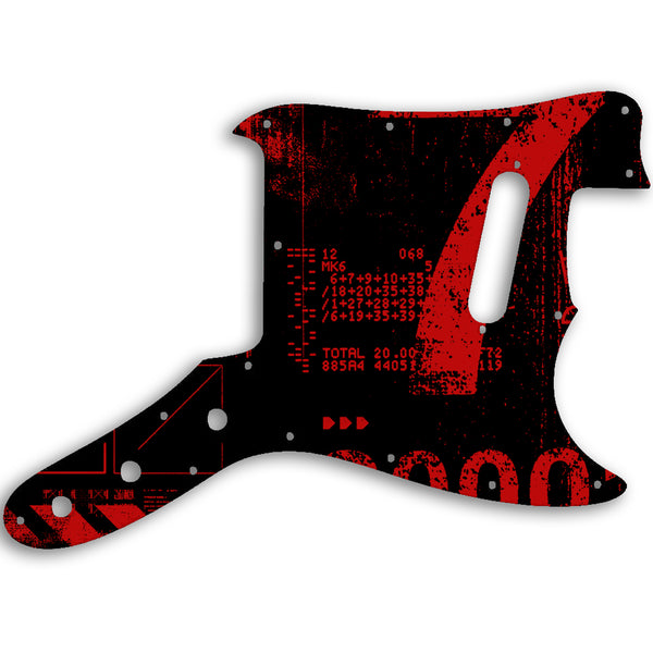 Fender Musicmaster 1976 - 1981 Custom Pickguard Scratchplate ABSTRACT Design