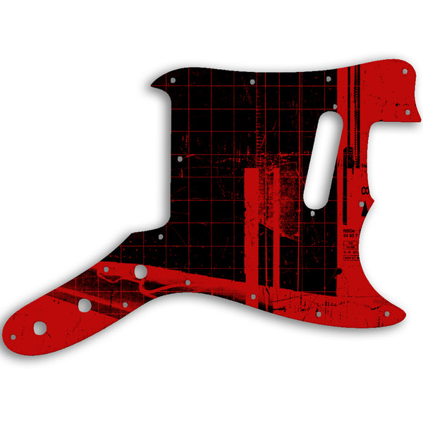 Fender Musicmaster 1976 - 1981 Custom Pickguard Scratchplate ABSTRACT Design