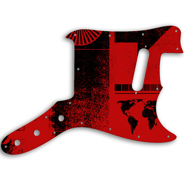 Fender Musicmaster 1976 - 1981 Custom Pickguard Scratchplate ABSTRACT Design