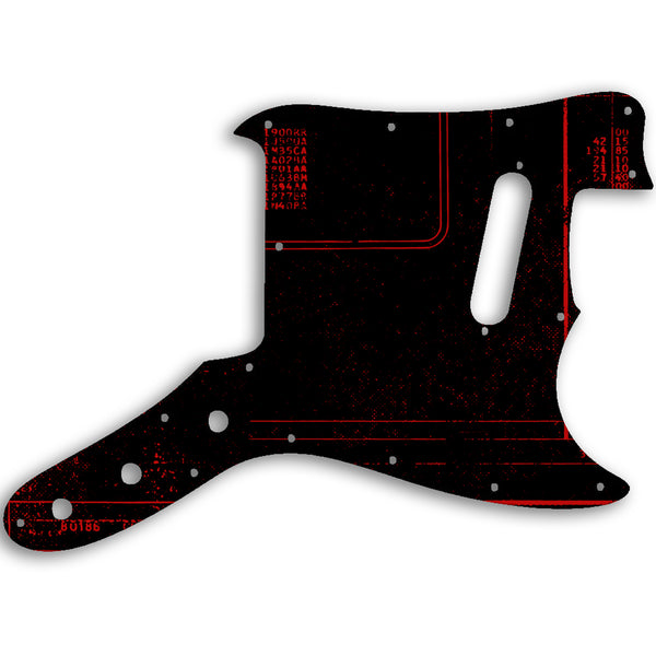 Fender Musicmaster 1976 - 1981 Custom Pickguard Scratchplate ABSTRACT Design