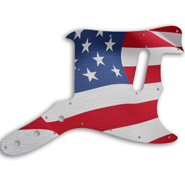 Fender Musicmaster 1976 - 1981 Custom Pickguard Scratchplate Flag Design