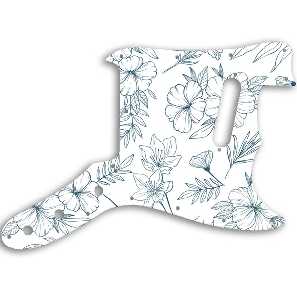 Fender Musicmaster 1976 - 1981 Custom Pickguard Scratchplate Floral Design