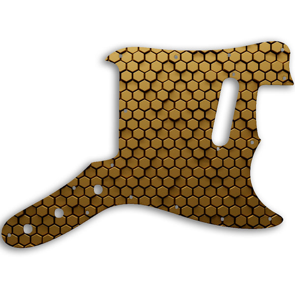 Fender Musicmaster 1976 - 1981 Custom Pickguard Scratchplate HONEYCOMB Design