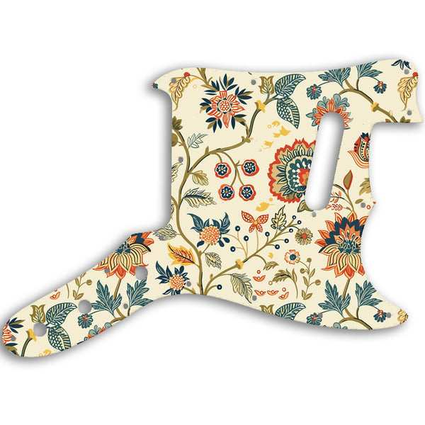 Fender Musicmaster 1976 - 1981 Custom Pickguard Scratchplate INDIAN_FLORAL Design