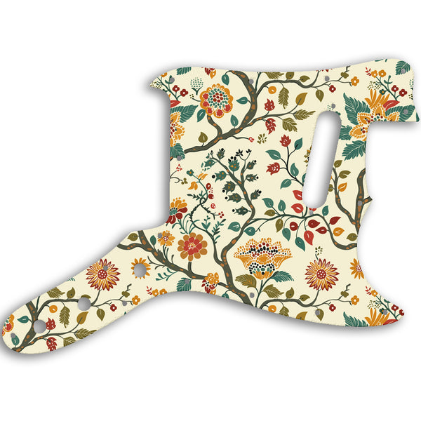 Fender Musicmaster 1976 - 1981 Custom Pickguard Scratchplate INDIAN_FLORAL Design