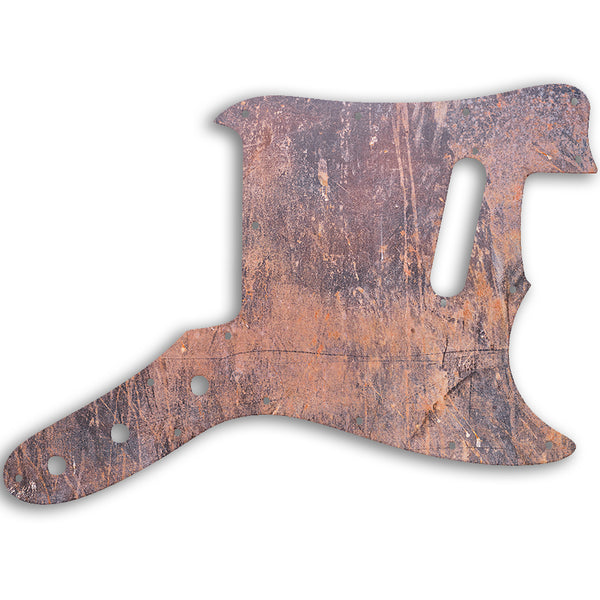 Fender Musicmaster 1976 - 1981 Custom Pickguard Scratchplate Rust Design