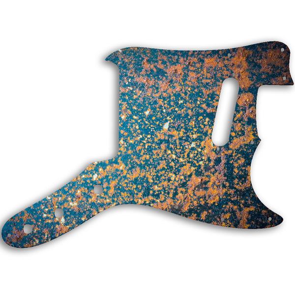 Fender Musicmaster 1976 - 1981 Custom Pickguard Scratchplate Rust Design