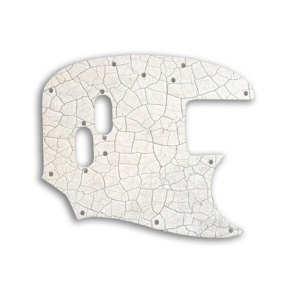 Fender Mustang Bass USA Vintage Custom Pickguard Scratchplate CRACKED Design