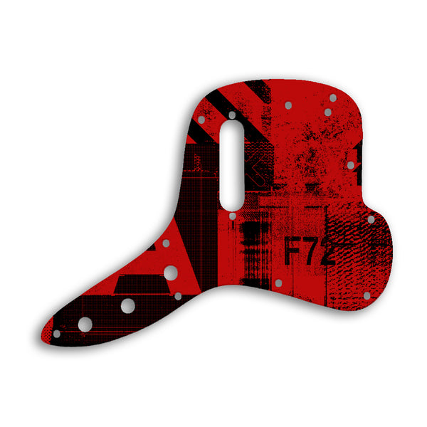 Fender Musicmaster Bass Custom Pickguard Scratchplate ABSTRACT Design