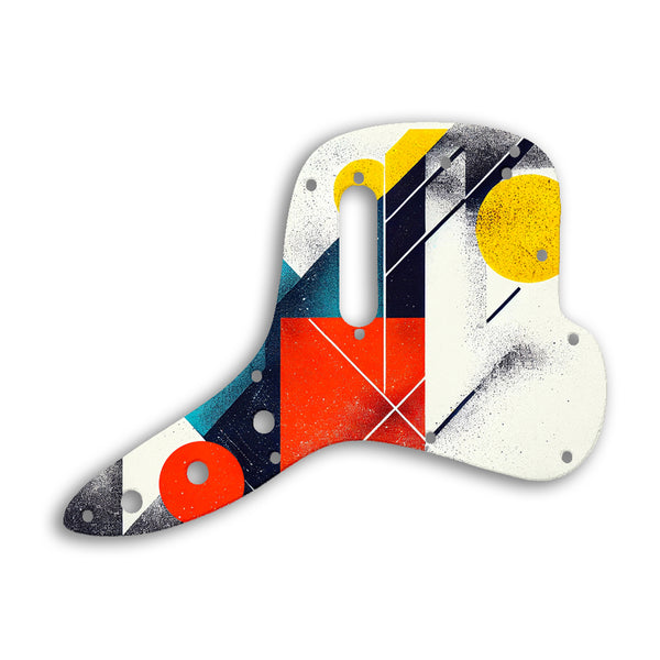 Fender Musicmaster Bass Custom Pickguard Scratchplate ABSTRACT Design