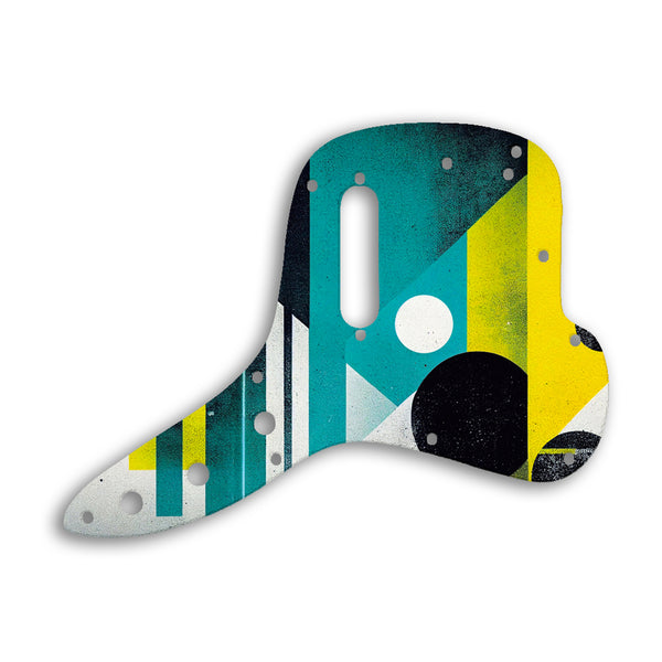 Fender Musicmaster Bass Custom Pickguard Scratchplate ABSTRACT Design