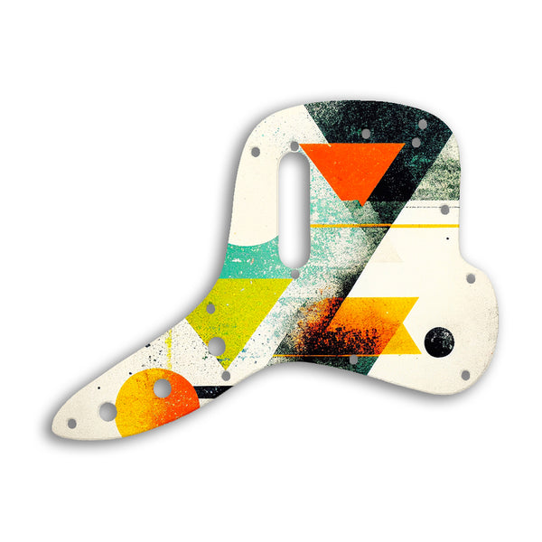 Fender Musicmaster Bass Custom Pickguard Scratchplate ABSTRACT Design