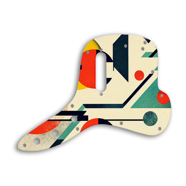 Fender Musicmaster Bass Custom Pickguard Scratchplate ABSTRACT Design