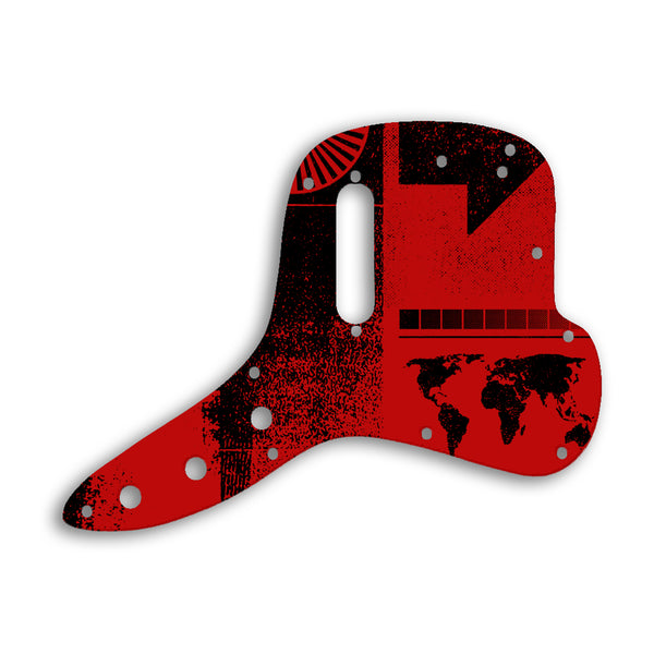 Fender Musicmaster Bass Custom Pickguard Scratchplate ABSTRACT Design