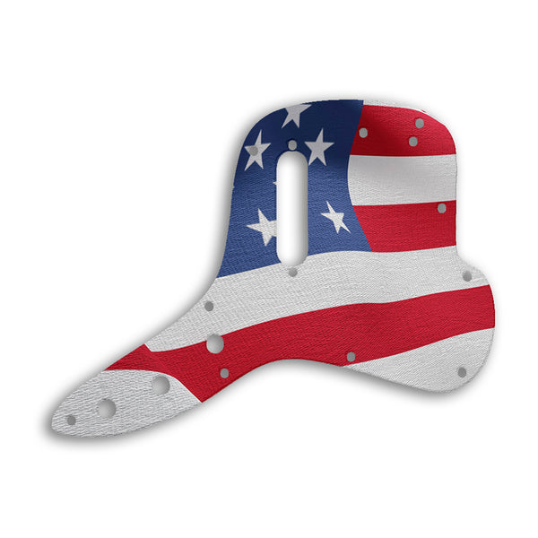 Fender Musicmaster Bass Custom Pickguard Scratchplate Flag Design