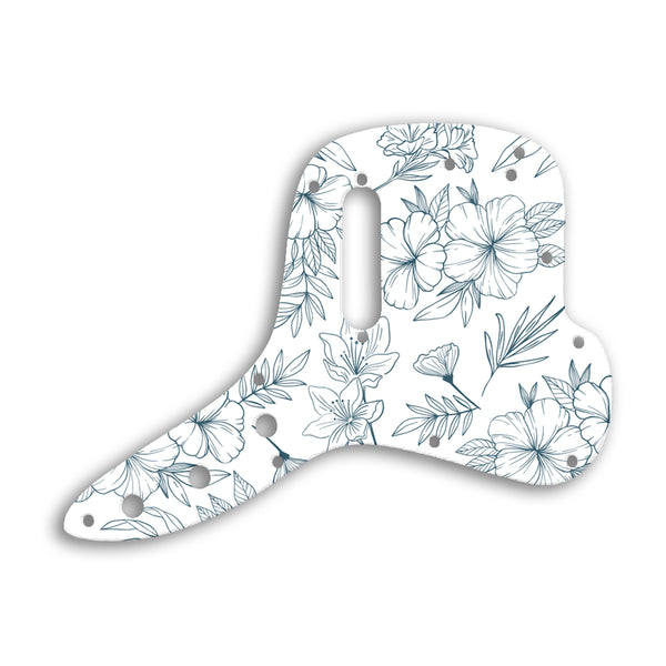 Fender Musicmaster Bass Custom Pickguard Scratchplate Floral Design